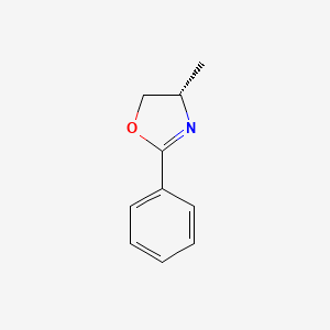 molecular formula C10H11NO B14037003 (S)-4-Methyl-2-phenyl-4,5-dihydrooxazole CAS No. 61260-45-5