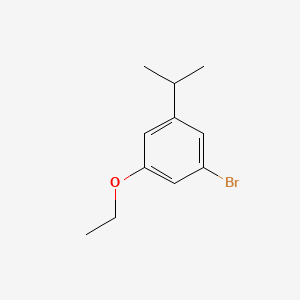 molecular formula C11H15BrO B14037006 1-Bromo-3-ethoxy-5-isopropylbenzene 