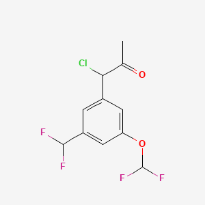 1-Chloro-1-(3-(difluoromethoxy)-5-(difluoromethyl)phenyl)propan-2-one