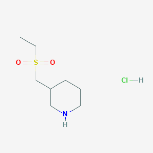 B1403704 3-[(Ethanesulfonyl)methyl]piperidine hydrochloride CAS No. 1864063-81-9