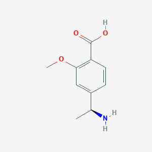 molecular formula C10H13NO3 B14037040 (S)-4-(1-Aminoethyl)-2-methoxybenzoic acid 