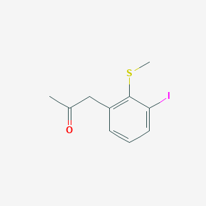 molecular formula C10H11IOS B14037057 1-(3-Iodo-2-(methylthio)phenyl)propan-2-one 