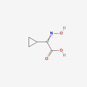 molecular formula C5H7NO3 B1403706 2-环丙基-2-(羟亚氨基)乙酸 CAS No. 936097-37-9