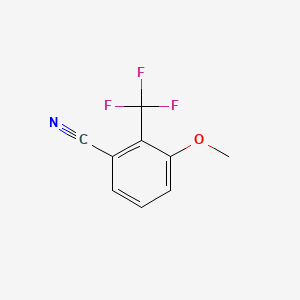 B1403708 3-Methoxy-2-(trifluoromethyl)benzonitrile CAS No. 1214385-02-0