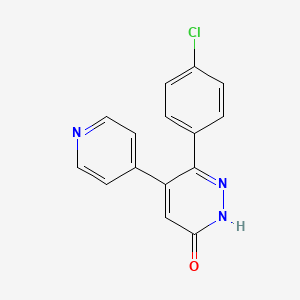 3-(4-chlorophenyl)-4-(4-pyridyl)-1H-pyridazin-6-one