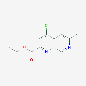 Ethyl 4-chloro-6-methyl-1,7-naphthyridine-2-carboxylate