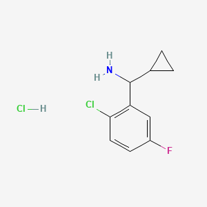 (2-Chloro-5-fluorophenyl)(cyclopropyl)methanamine hydrochloride