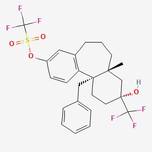 (3R,4AR,11BS)-11B-Benzyl-3-hydroxy-4A-methyl-3-(trifluoromethyl)-2,3,4,4A,5,6,7,11B-octahydro-1H-dibenzo[A,C][7]annulen-9-YL trifluoromethanesulfonate