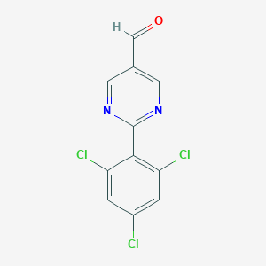 2-(2,4,6-Trichlorophenyl)pyrimidine-5-carboxaldehyde