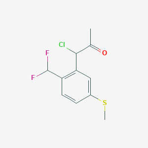 1-Chloro-1-(2-(difluoromethyl)-5-(methylthio)phenyl)propan-2-one