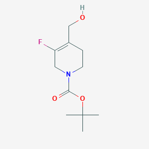 molecular formula C11H18FNO3 B1403713 叔丁基-3-氟-4-(羟甲基)-5,6-二氢吡啶-1(2H)-羧酸酯 CAS No. 1237526-40-7