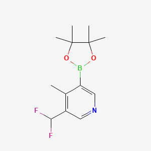 (5-(Difluoromethyl)-4-methylpyridin-3-YL)boronic acid pinacol ester