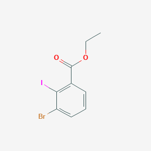 molecular formula C9H8BrIO2 B14037135 Ethyl 3-bromo-2-iodobenzoate 