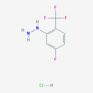 1-(5-Fluoro-2-(trifluoromethyl)phenyl)hydrazine hydrochloride