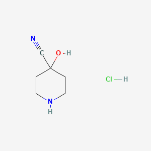 molecular formula C6H11ClN2O B1403716 4-羟基哌啶-4-碳腈盐酸盐 CAS No. 1375472-85-7
