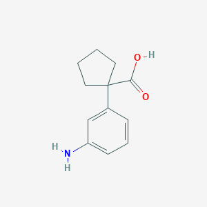 1-(3-Aminophenyl)cyclopentane-1-carboxylic acid