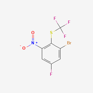 1-Bromo-5-fluoro-3-nitro-2-(trifluoromethylthio)benzene