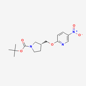 (R)-tert-Butyl 3-(((5-nitropyridin-2-yl)oxy)methyl)pyrrolidine-1-carboxylate