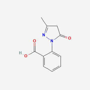 2-(3-methyl-5-oxo-4,5-dihydro-1H-pyrazol-1-yl)benzoic acid