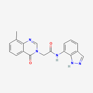 3(4h)-Quinazolineacetamide,n-1h-indazol-7-yl-8-methyl-4-oxo-