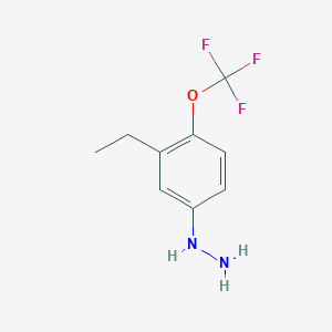 1-(3-Ethyl-4-(trifluoromethoxy)phenyl)hydrazine