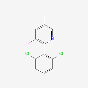 2-(2,6-Dichlorophenyl)-3-iodo-5-methylpyridine