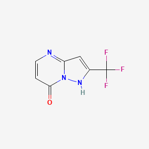 molecular formula C7H4F3N3O B14037327 2-(Trifluoromethyl)pyrazolo[1,5-a]pyrimidin-7-ol 