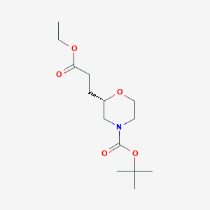 Tert-butyl (S)-2-(3-ethoxy-3-oxopropyl)morpholine-4-carboxylate