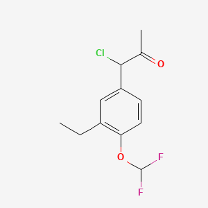 1-Chloro-1-(4-(difluoromethoxy)-3-ethylphenyl)propan-2-one