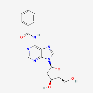 molecular formula C17H17N5O4 B14037362 N-(9-((2S,4S,5R)-4-Hydroxy-5-(hydroxymethyl)tetrahydrofuran-2-yl)-9H-purin-6-yl)benzamide 