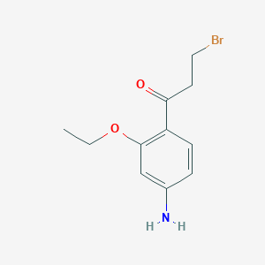 1-(4-Amino-2-ethoxyphenyl)-3-bromopropan-1-one