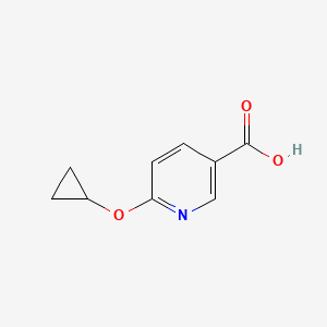 molecular formula C9H9NO3 B14037410 6-Cyclopropoxynicotinic acid 