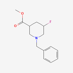 molecular formula C14H18FNO2 B14037424 Methyl 1-benzyl-5-fluoropiperidine-3-carboxylate 