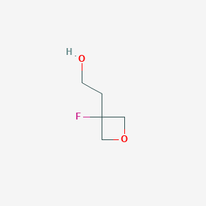 molecular formula C5H9FO2 B1403745 2-(3-氟氧杂环-3-基)乙醇 CAS No. 1123786-79-7