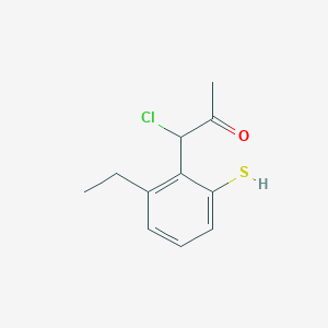 1-Chloro-1-(2-ethyl-6-mercaptophenyl)propan-2-one