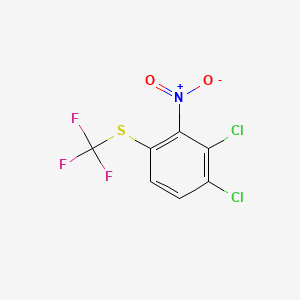 molecular formula C7H2Cl2F3NO2S B14037493 1,2-Dichloro-4-trifluoromethylthio-3-nitrobenzene 