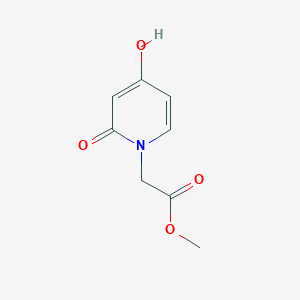 molecular formula C8H9NO4 B14037513 4-Hydroxy-2-oxo-1(2h)-pyridineacetic acid methyl ester 