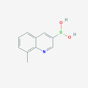 molecular formula C10H10BNO2 B1403754 (8-甲基喹啉-3-基)硼酸 CAS No. 1370040-72-4