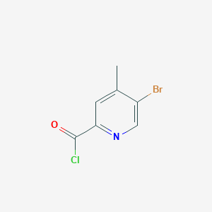 molecular formula C7H5BrClNO B1403755 5-溴-4-甲基吡啶-2-甲酰氯 CAS No. 1211537-23-3