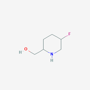 molecular formula C6H12FNO B14037554 (5-Fluoropiperidin-2-yl)methanol 