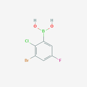 (3-Bromo-2-chloro-5-fluorophenyl)boronic acid