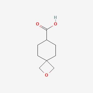 molecular formula C9H14O3 B1403757 2-氧杂螺[3.5]壬烷-7-羧酸 CAS No. 1416323-16-4