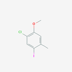 molecular formula C8H8ClIO B14037579 1-Chloro-5-iodo-2-methoxy-4-methylbenzene 