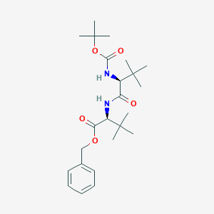 Benzyl (S)-2-((S)-2-((tert-butoxycarbonyl)amino)-3,3-dimethylbutanamido)-3,3-dimethylbutanoate