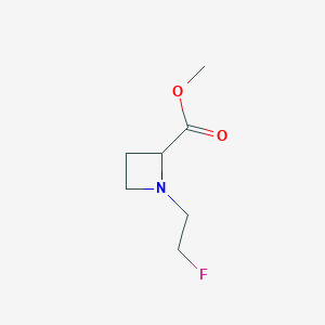 Methyl 1-(2-fluoroethyl)azetidine-2-carboxylate