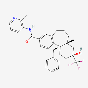 (3R,4AR,11BS)-11B-Benzyl-3-hydroxy-4A-methyl-N-(2-methylpyridin-3-YL)-3-(trifluoromethyl)-2,3,4,4A,5,6,7,11B-octahydro-1H-dibenzo[A,C][7]annulene-9-carboxamide