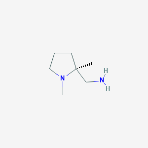 molecular formula C7H16N2 B14037658 (S)-(1,2-Dimethylpyrrolidin-2-yl)methanamine 