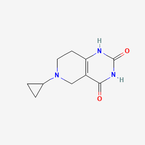 molecular formula C10H13N3O2 B1403769 6-环丙基-5,6,7,8-四氢吡啶并[4,3-d]嘧啶-2,4(1H,3H)-二酮 CAS No. 1449117-26-3