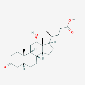 molecular formula C25H40O4 B140377 Methyl 12alpha-hydroxy-3-oxo-5beta-cholan-24-oate CAS No. 10538-58-6