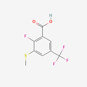 2-Fluoro-3-(methylthio)-5-(trifluoromethyl)benzoic acid